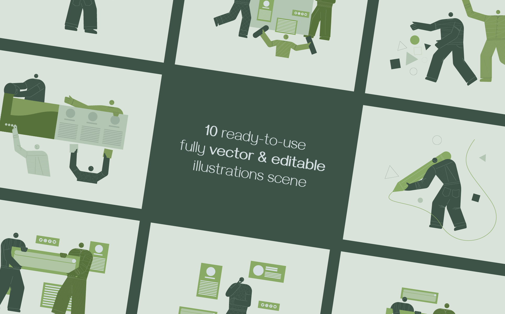 Download Иллюстрация "Jeanneret - Illustration" / Jeanneret - Illustration - Иллюстрация на тему графика illustration,set,pack,vector,work,project,teamwork,startup,business