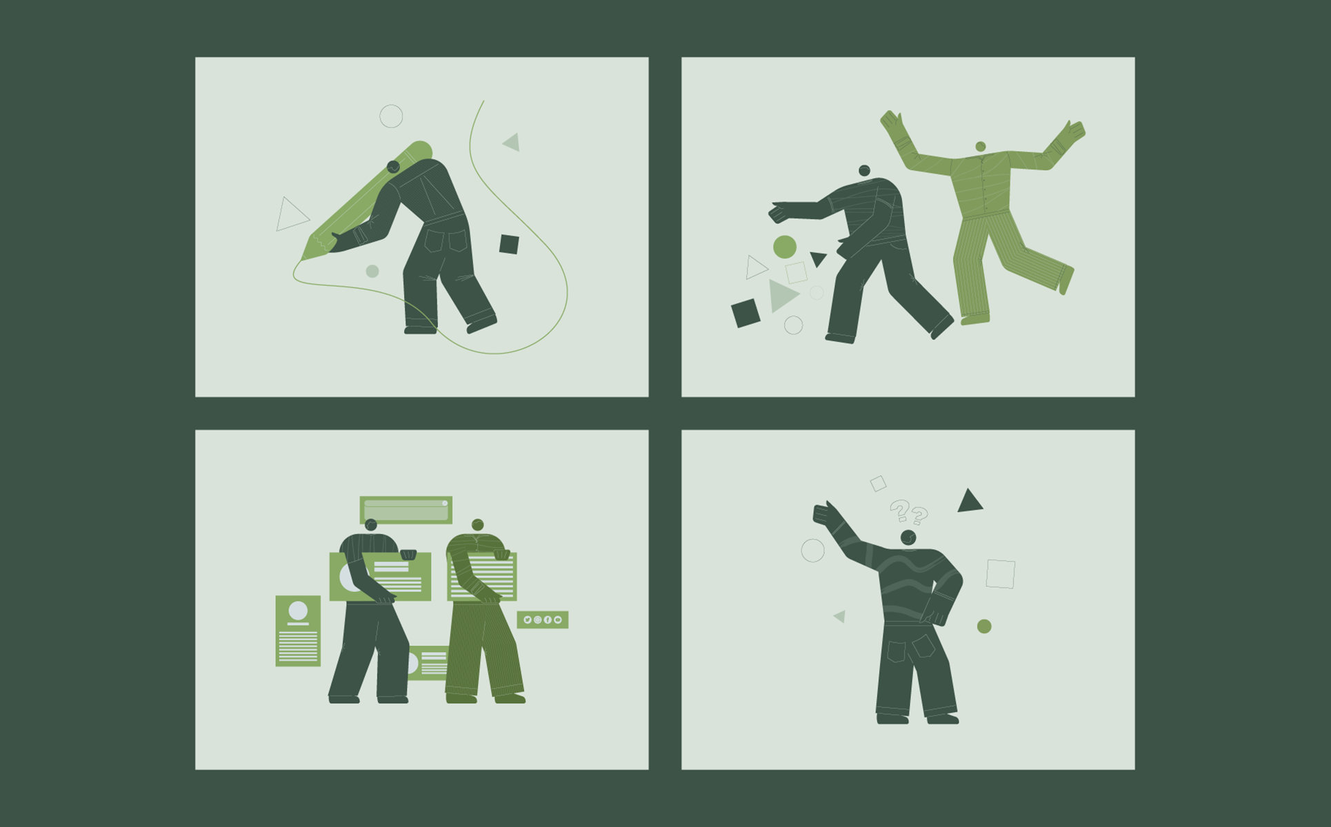 Download Иллюстрация "Jeanneret - Illustration" / Jeanneret - Illustration - Иллюстрация на тему графика illustration,set,pack,vector,work,project,teamwork,startup,business