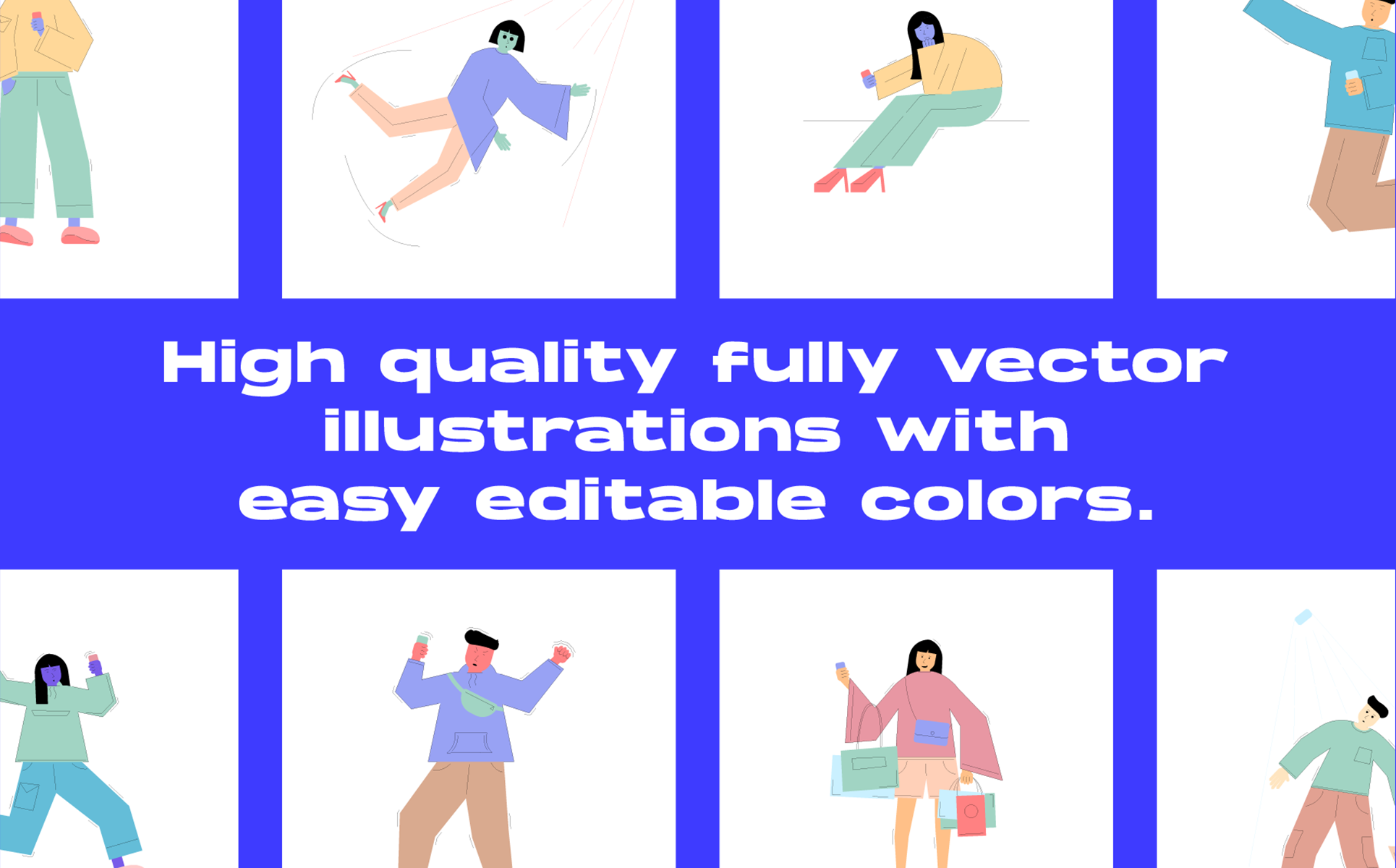 Download Иллюстрация "Social Media Life Set - Illustration" / Social Media Life Set - Illustration - Иллюстрация на тему графика illustration,character,design,set,pack,web,phone,social,media