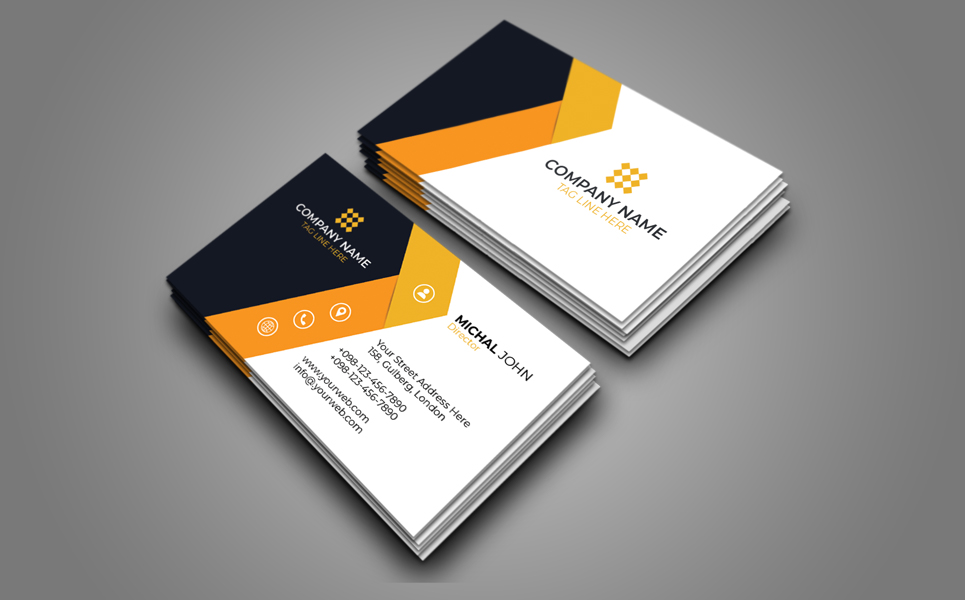 Download Фирменный стиль "Modern Business Card Design - Corporate Identity Template" / Modern Business Card Design - Corporate Identity Template - Фирменный стиль на тему графика black,blue,both,side,business,card,creative,design,desinger,fluer,graphic,green,landscape,modern,official,pack,print,ready,professional,psd