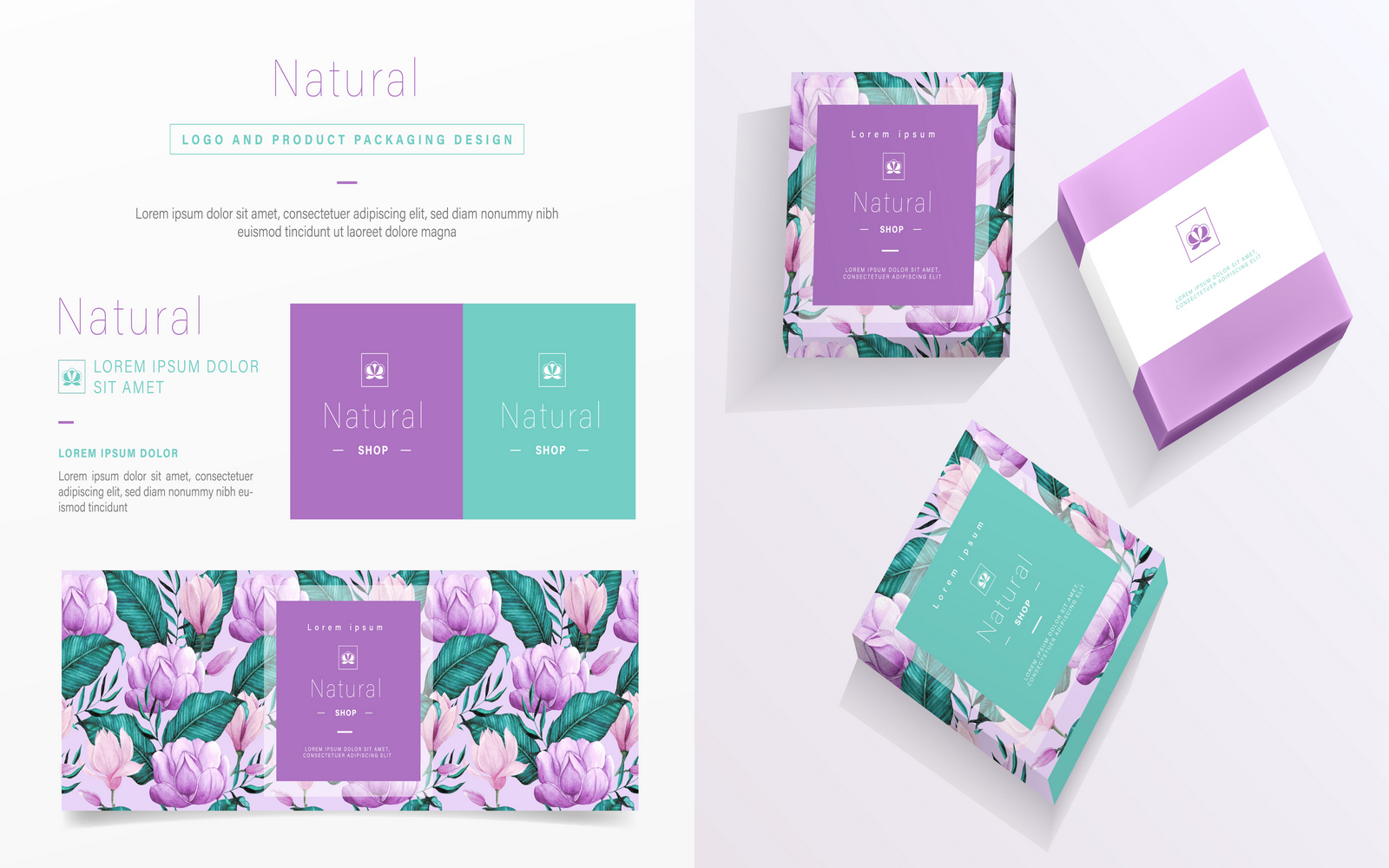 Download Шаблон логотипа "Natural Packaging Logo Template" / Natural Packaging Logo Template - Шаблон логотипа на тему графика logo,template,natural,packaging,material,stylish,business,creative,box
