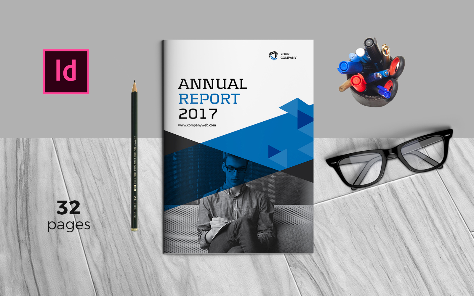 Download Фирменный стиль "Annual Report - Corporate Identity Template" / Annual Report - Corporate Identity Template - Фирменный стиль на тему графика annual,report,template,yearly,indesign,creative,id,idml,corporate,business
