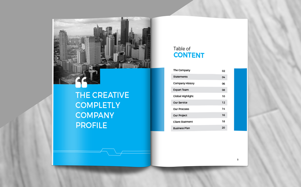 Download Фирменный стиль "Company Profile - Corporate Identity Template" / Company Profile - Corporate Identity Template - Фирменный стиль на тему графика company,profile,template,indesign,creative,brochure,corporate,design