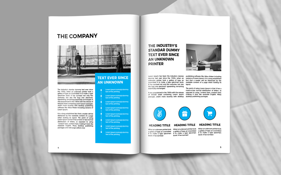Download Фирменный стиль "Company Profile - Corporate Identity Template" / Company Profile - Corporate Identity Template - Фирменный стиль на тему графика company,profile,template,indesign,creative,brochure,corporate,design