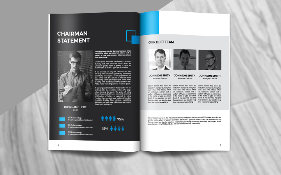 Download Фирменный стиль "Company Profile - Corporate Identity Template" / Company Profile - Corporate Identity Template - Фирменный стиль на тему графика company,profile,template,indesign,creative,brochure,corporate,design