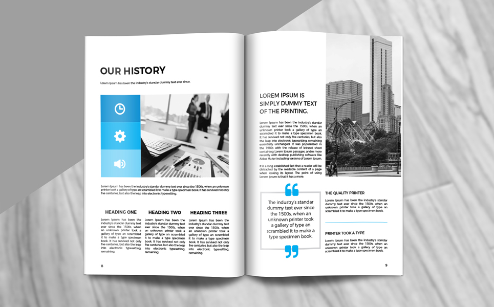 Download Фирменный стиль "Company Profile - Corporate Identity Template" / Company Profile - Corporate Identity Template - Фирменный стиль на тему графика company,profile,template,indesign,creative,brochure,corporate,design