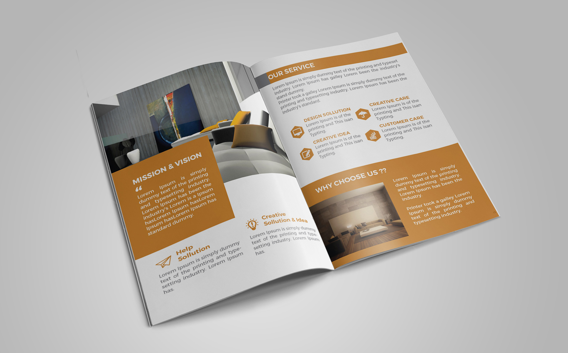 Download Фирменный стиль "Bi-Fold Brochure - Corporate Identity Template" / Bi-Fold Brochure - Corporate Identity Template - Фирменный стиль на тему графика bi-fold,brochure,furniture,corporate,booklet,design,template,graphics,abstract,business-brochure,company-profile