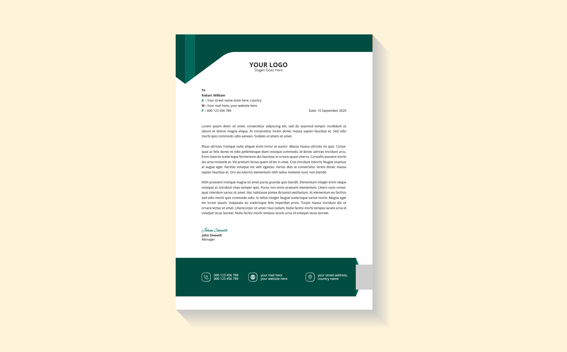 Download Фирменный стиль "Letterhead Design - Corporate Identity Template" / Letterhead Design - Corporate Identity Template - Фирменный стиль на тему графика letterhead,letter,head,corporate,identity,branding,company,office,document,a4,paper,page,business,modern,brand,design,professional,form,stationery,print