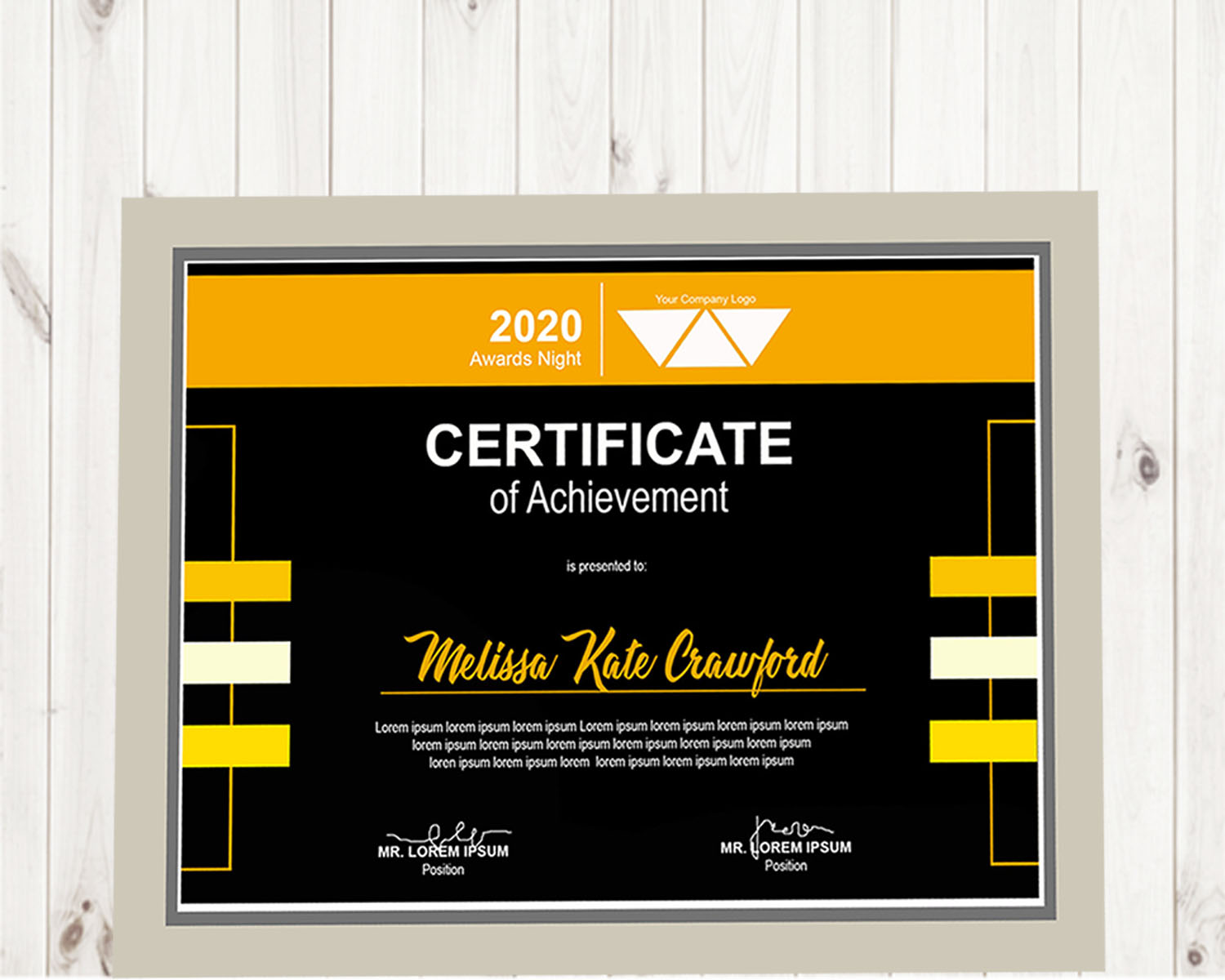 Download Шаблон сертификата "LINES Certificate Template" / LINES Certificate Template - Шаблон сертификата lines,completion,achievement,recognition,attendance,award,event,corporate,student,certificate,employee,participation,geometric,modern,professional,clean,black,gold,red,green