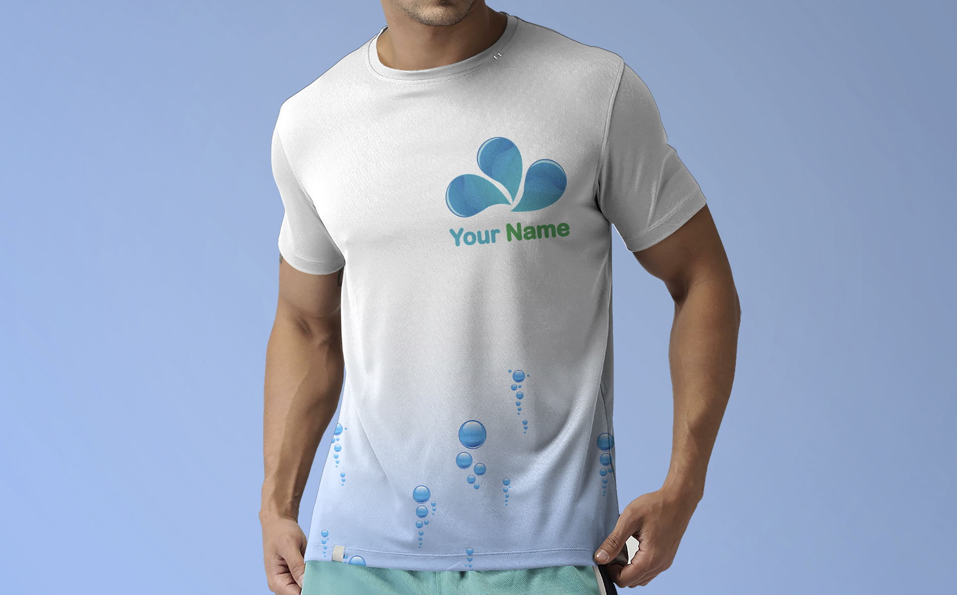 Download Шаблон логотипа "Aqua Logo Template" / Aqua Logo Template - Шаблон логотипа на тему графика aqua,logo,water,bathroom,swimming,pool,wash,cleaning