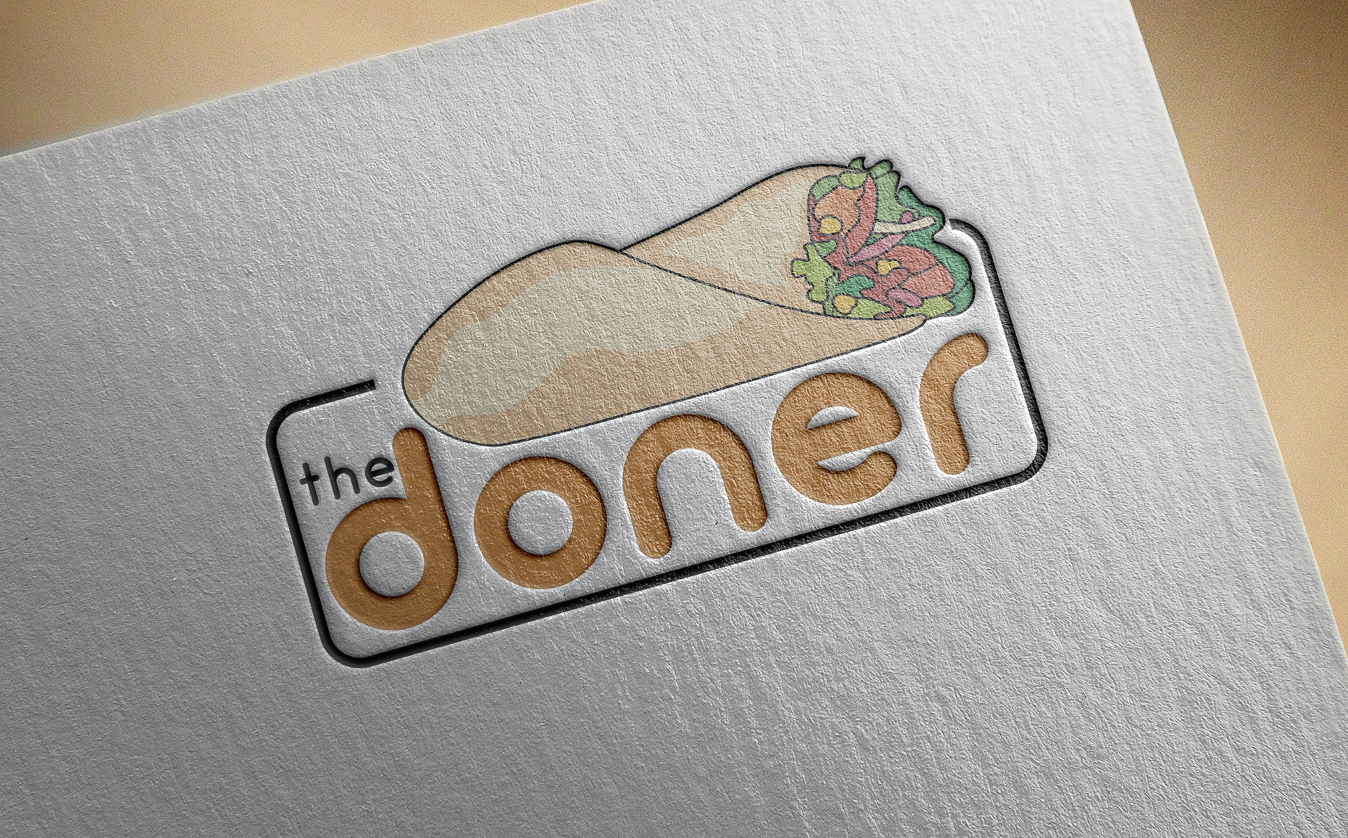 Download Шаблон логотипа "DONER Logo Template" / DONER Logo Template - Шаблон логотипа на тему графика doner,logo,template,fast,food