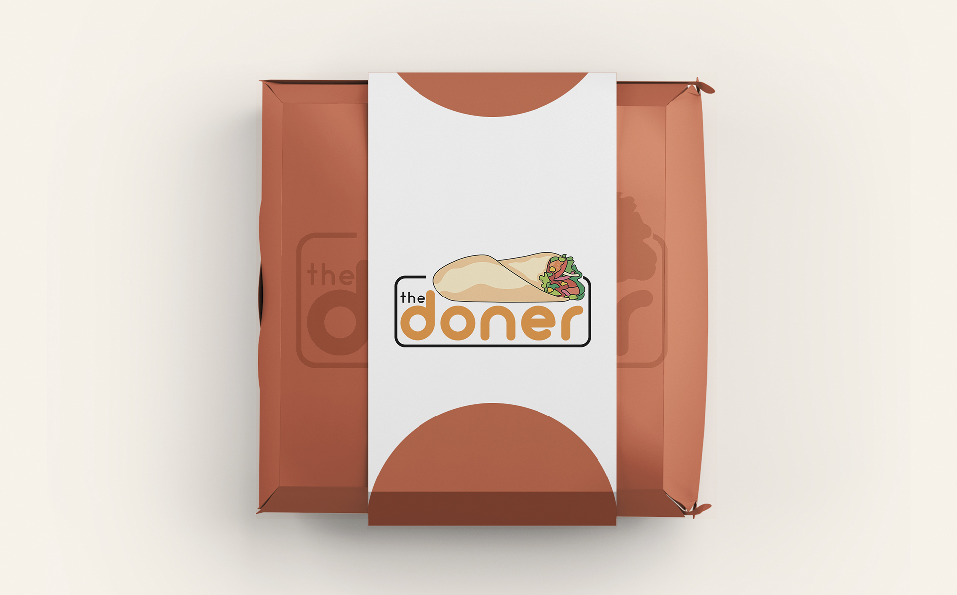 Download Шаблон логотипа "DONER Logo Template" / DONER Logo Template - Шаблон логотипа на тему графика doner,logo,template,fast,food
