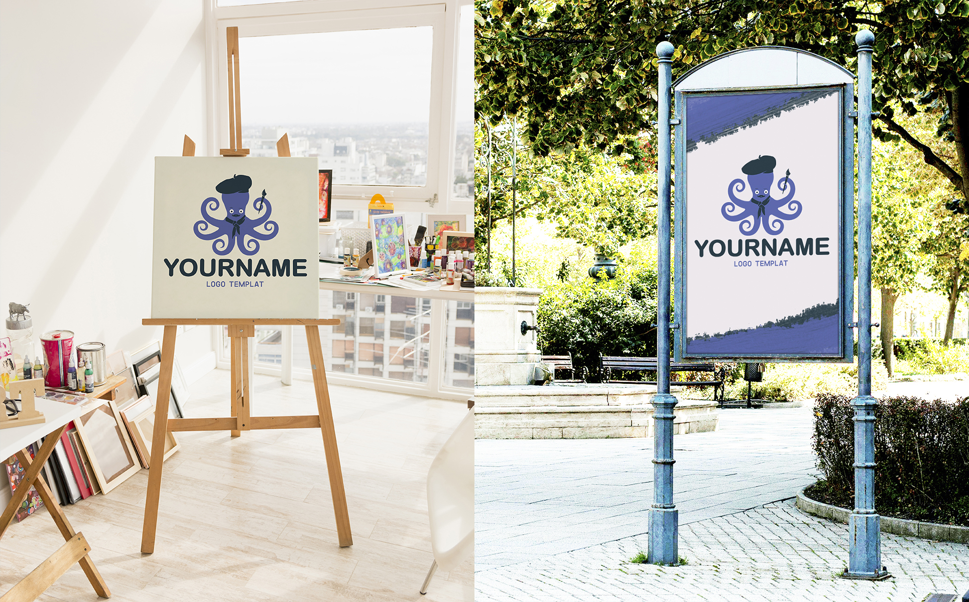 Download Шаблон логотипа "Artistic Logo Template" / Artistic Logo Template - Шаблон логотипа на тему графика artistic,logo