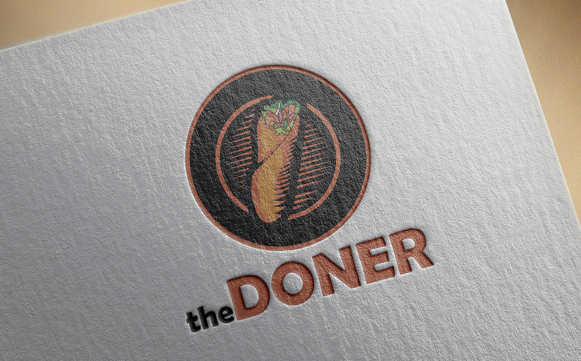 Download Шаблон логотипа "DONER Logo Template" / DONER Logo Template - Шаблон логотипа на тему графика doner,logo,template,kebab,shawarma,bistro,cafe