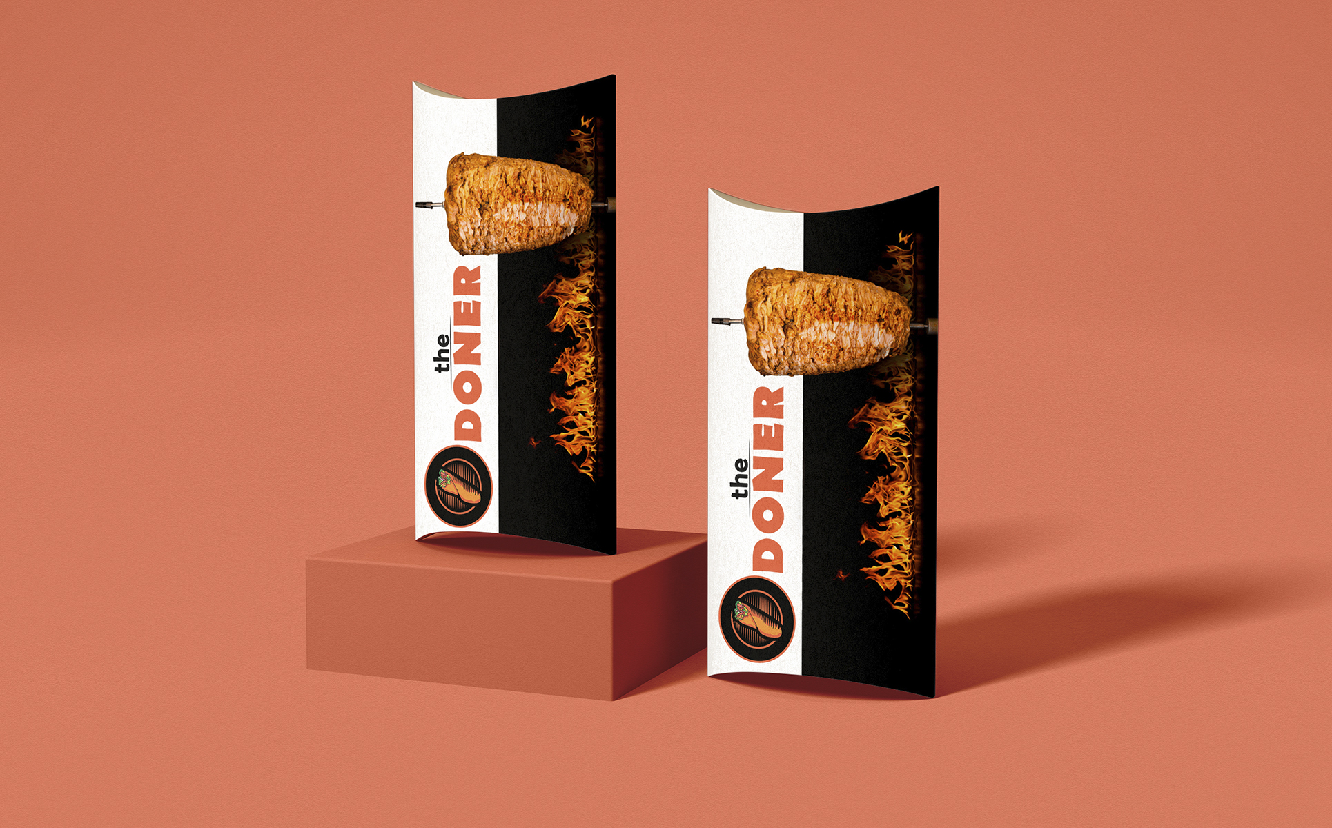 Download Шаблон логотипа "DONER Logo Template" / DONER Logo Template - Шаблон логотипа на тему графика doner,logo,template,kebab,shawarma,bistro,cafe