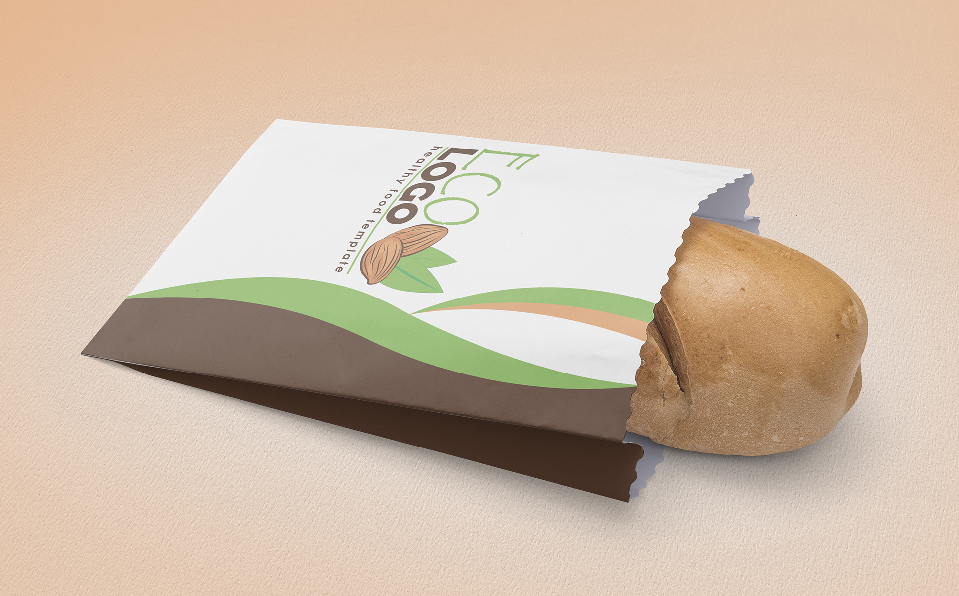 Download Шаблон логотипа "Eco Logo Template" / Eco Logo Template - Шаблон логотипа на тему графика eco,logo,nuts,organic,food,natural,product