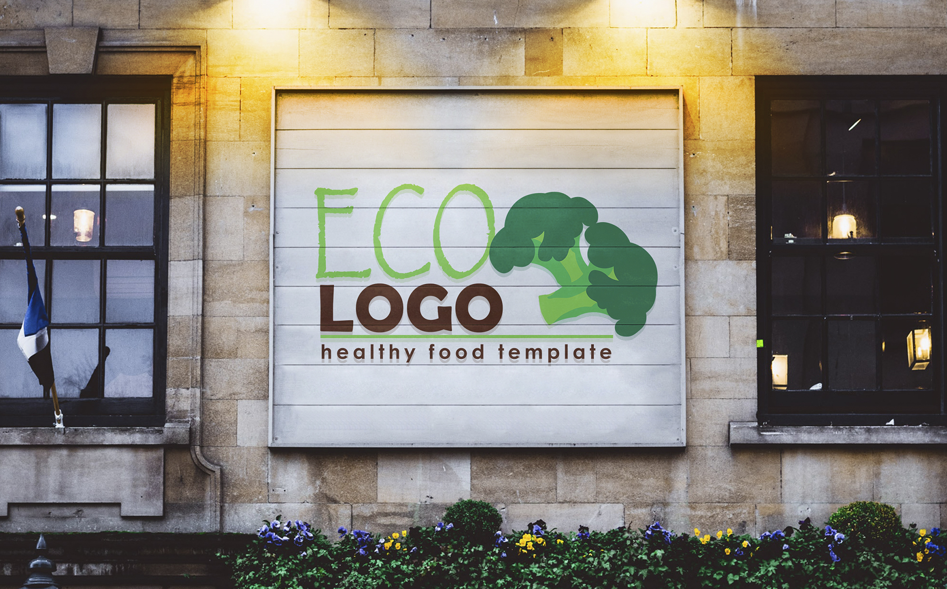 Download Шаблон логотипа "Eco Logo Template" / Eco Logo Template - Шаблон логотипа на тему графика eco,logo,organic,food,natural,product