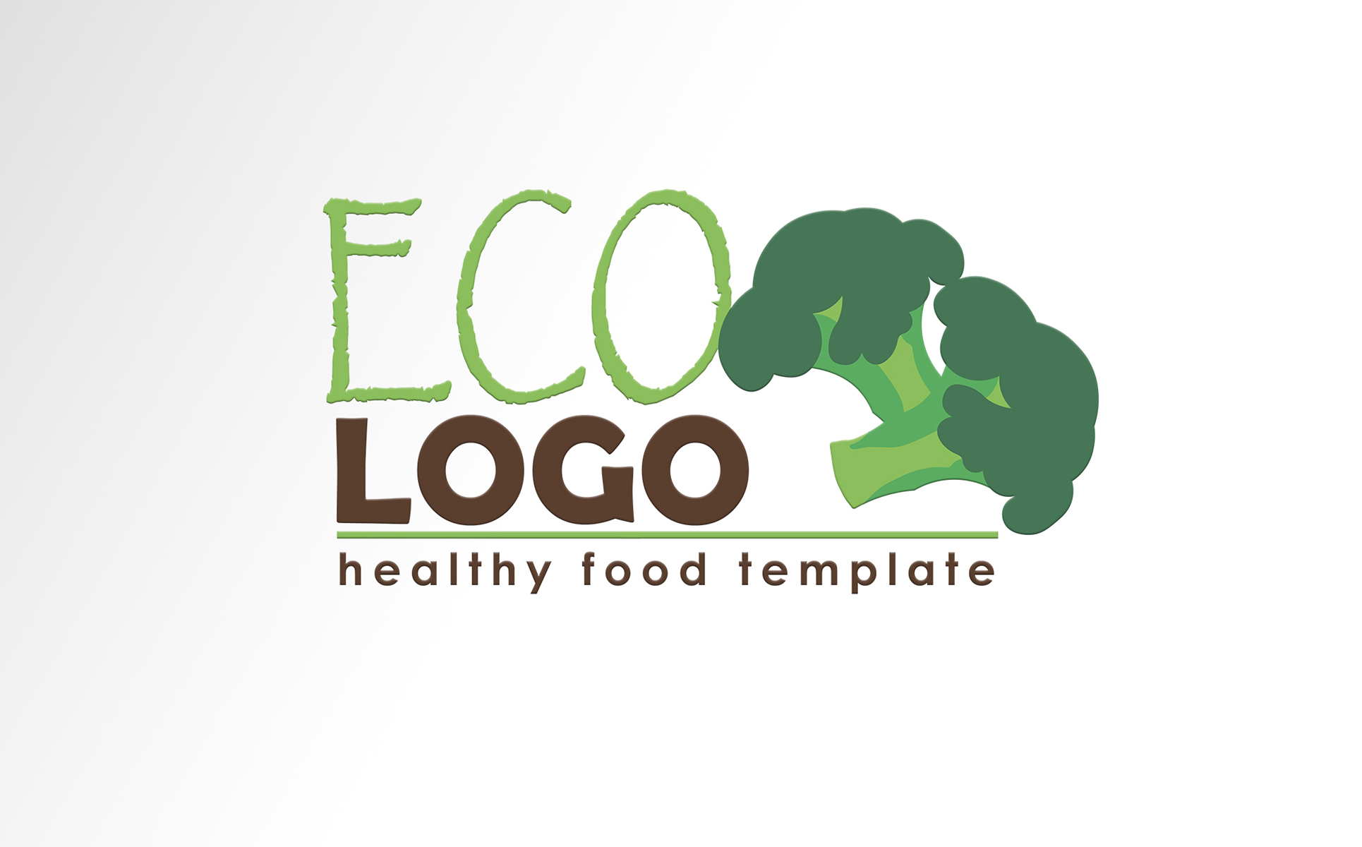 Download Шаблон логотипа "Eco Logo Template" / Eco Logo Template - Шаблон логотипа на тему графика eco,logo,organic,food,natural,product