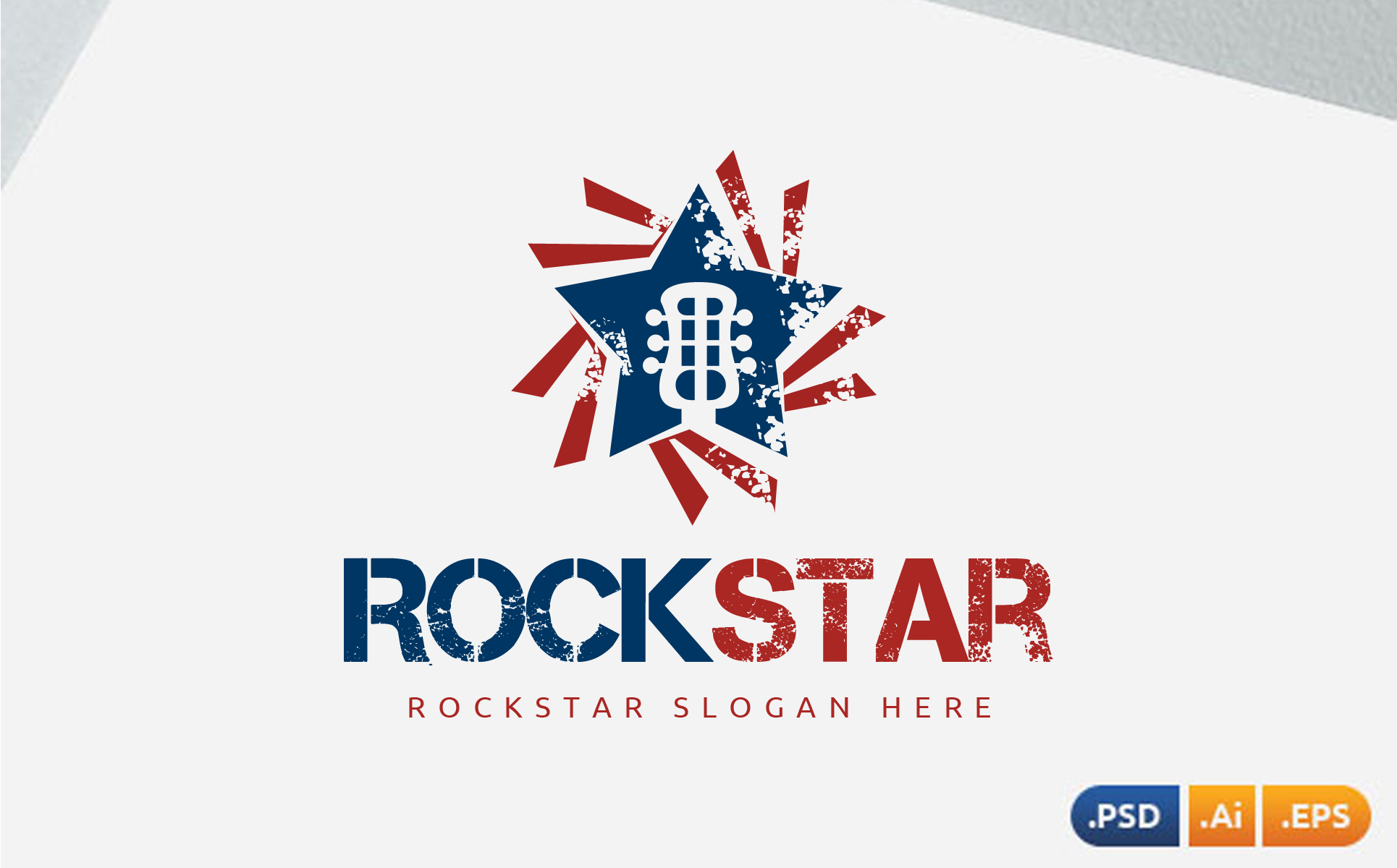 Download Шаблон логотипа "Rock Star Logo Template" / Rock Star Logo Template - Шаблон логотипа на тему графика logo,business,modern,creative,corporate,company,media,identity,professional,web,vector,simple,studio,clean,app,music,album,song,guitar,orchestra
