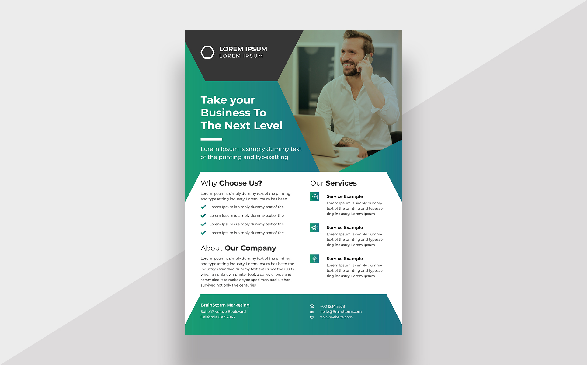 Download Фирменный стиль "Business flyer - Corporate Identity Template" / Business flyer - Corporate Identity Template - Фирменный стиль на тему графика a4,advertisement,advertising,agency,business,flyer,clean,company,consultant,corporate,creative,design,handout,leaflet,magazine,marketing,modern,multipurpose,newspaper,pamphletundefined