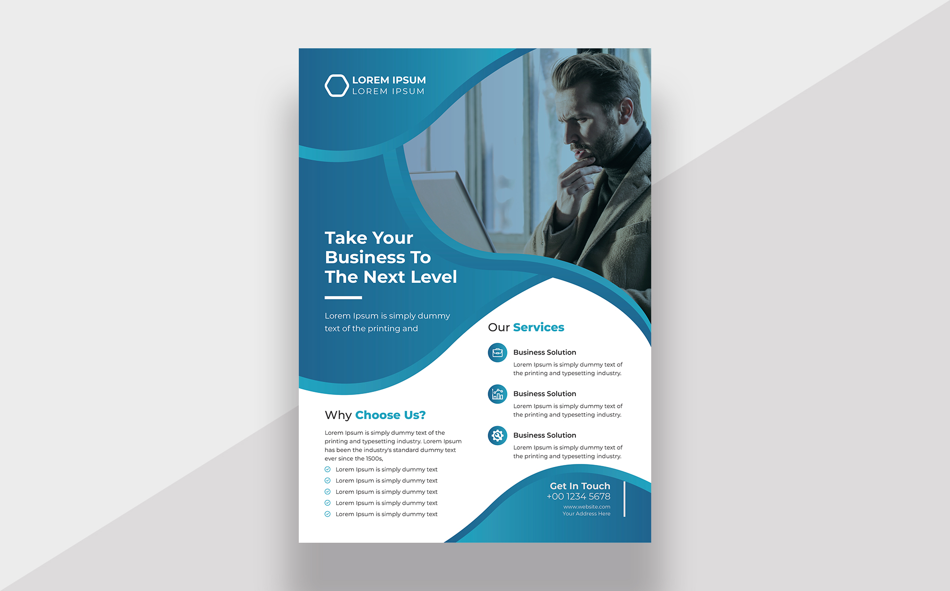 Download Фирменный стиль "Business Flyer - Corporate Identity Template" / Business Flyer - Corporate Identity Template - Фирменный стиль на тему графика a4,advertisement,advertising,agency,business,flyer,clean,company,consultant,corporate,creative,design,handout,leaflet,magazine,marketing,modern,multipurpose,newspaper,pamphletundefined