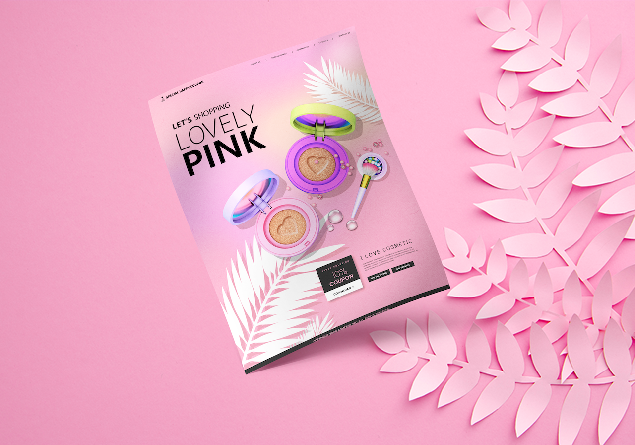 Download Фирменный стиль "Sweet Pink Flyer - Corporate Identity Template" / Sweet Pink Flyer - Corporate Identity Template - Фирменный стиль на тему графика valentine,business,flyer,newsletter,pink,sweet,design,graphic,photoshop,dessert,poster,brochure