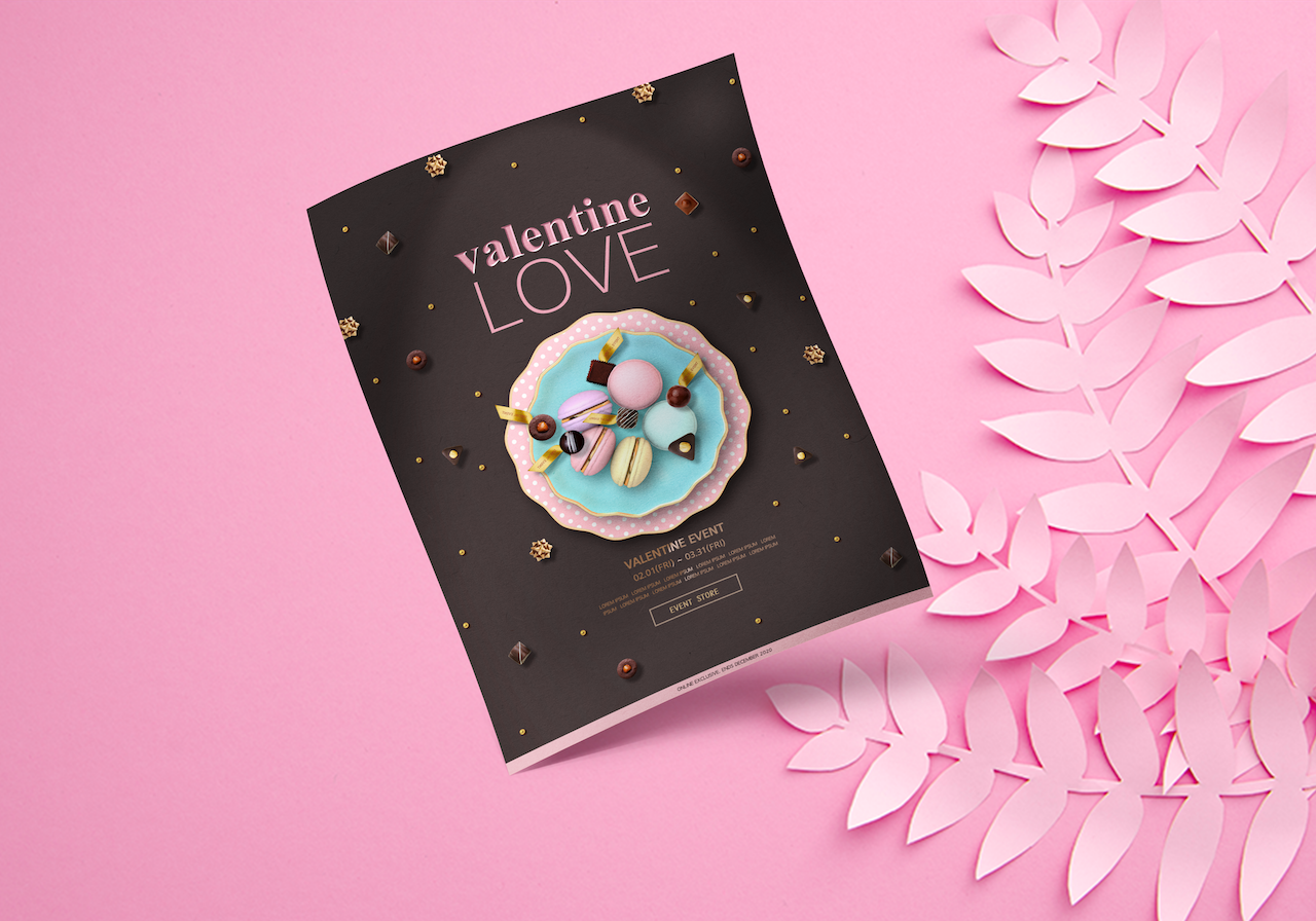 Download Фирменный стиль "Sweet Pink Flyer - Corporate Identity Template" / Sweet Pink Flyer - Corporate Identity Template - Фирменный стиль на тему графика valentine,business,flyer,newsletter,pink,sweet,design,graphic,photoshop,dessert,poster,brochure