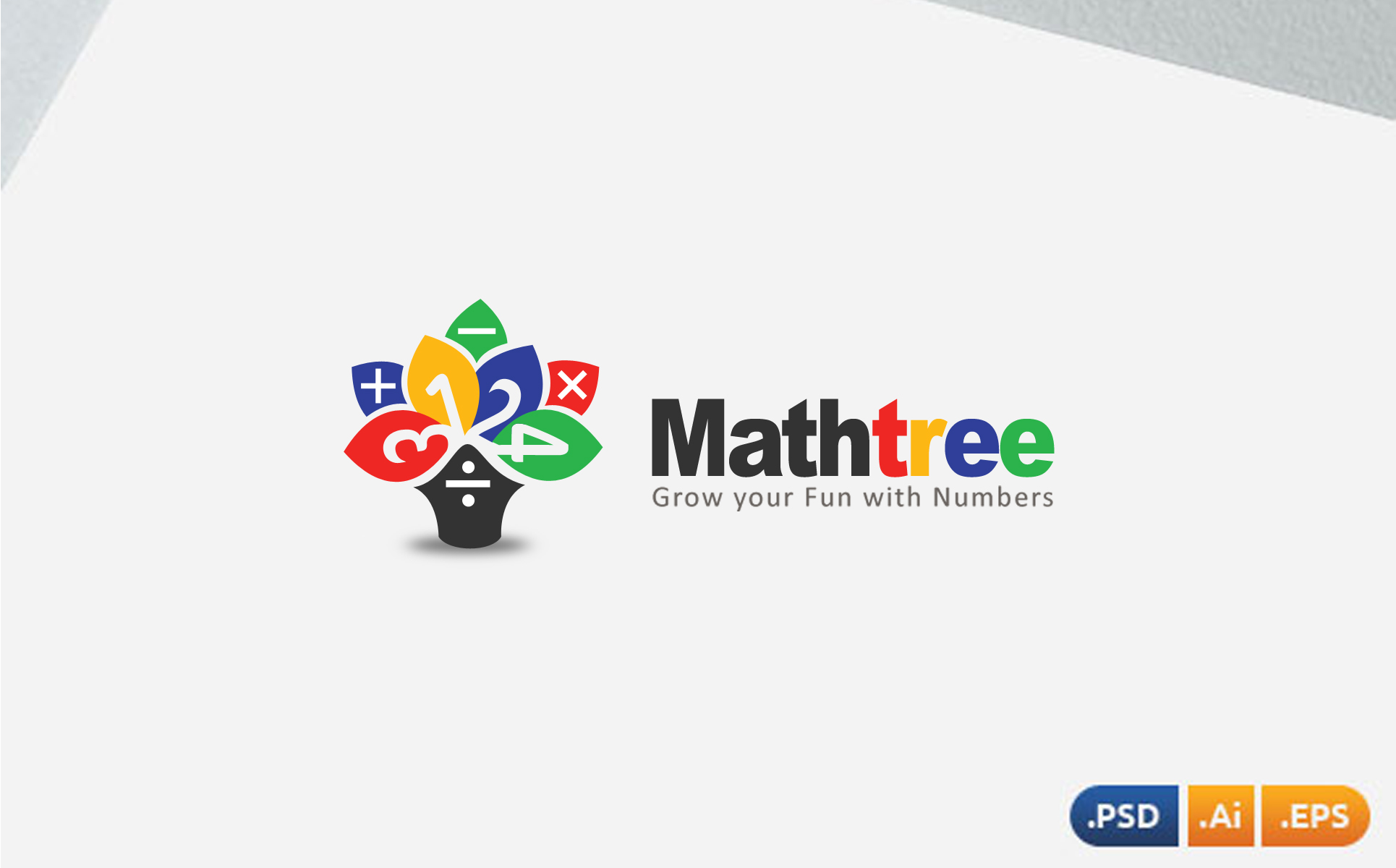 Download Шаблон логотипа "Mathtree Logo Template" / Mathtree Logo Template - Шаблон логотипа на тему графика logo,business,modern,creative,corporate,company,media,professional,web,vector,branding,simple,clean,app,abacus,maths,classes,institute,education