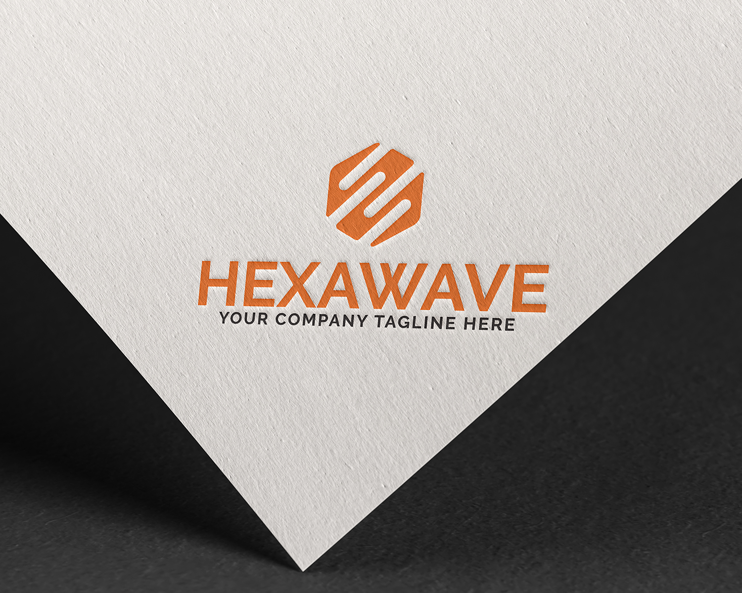 Download Шаблон логотипа "Hexawave Logo Template" / Hexawave Logo Template - Шаблон логотипа на тему графика hexa logo wave hexawave sound art