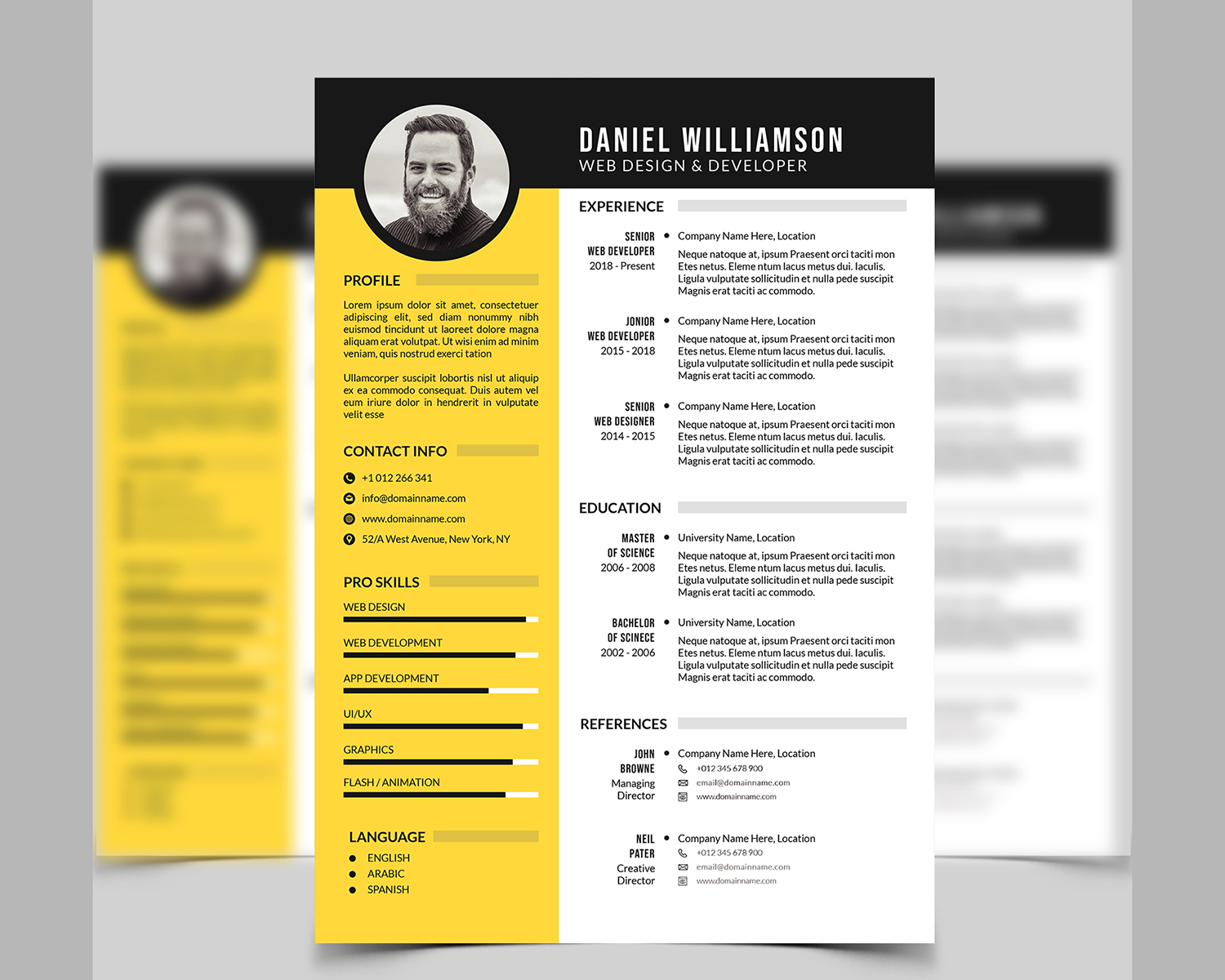 Download Резюме "Clean CV with cover letter Resume Template" / Clean CV with cover letter Resume Template - Резюме на тему графика resume cv portfolio cover letter