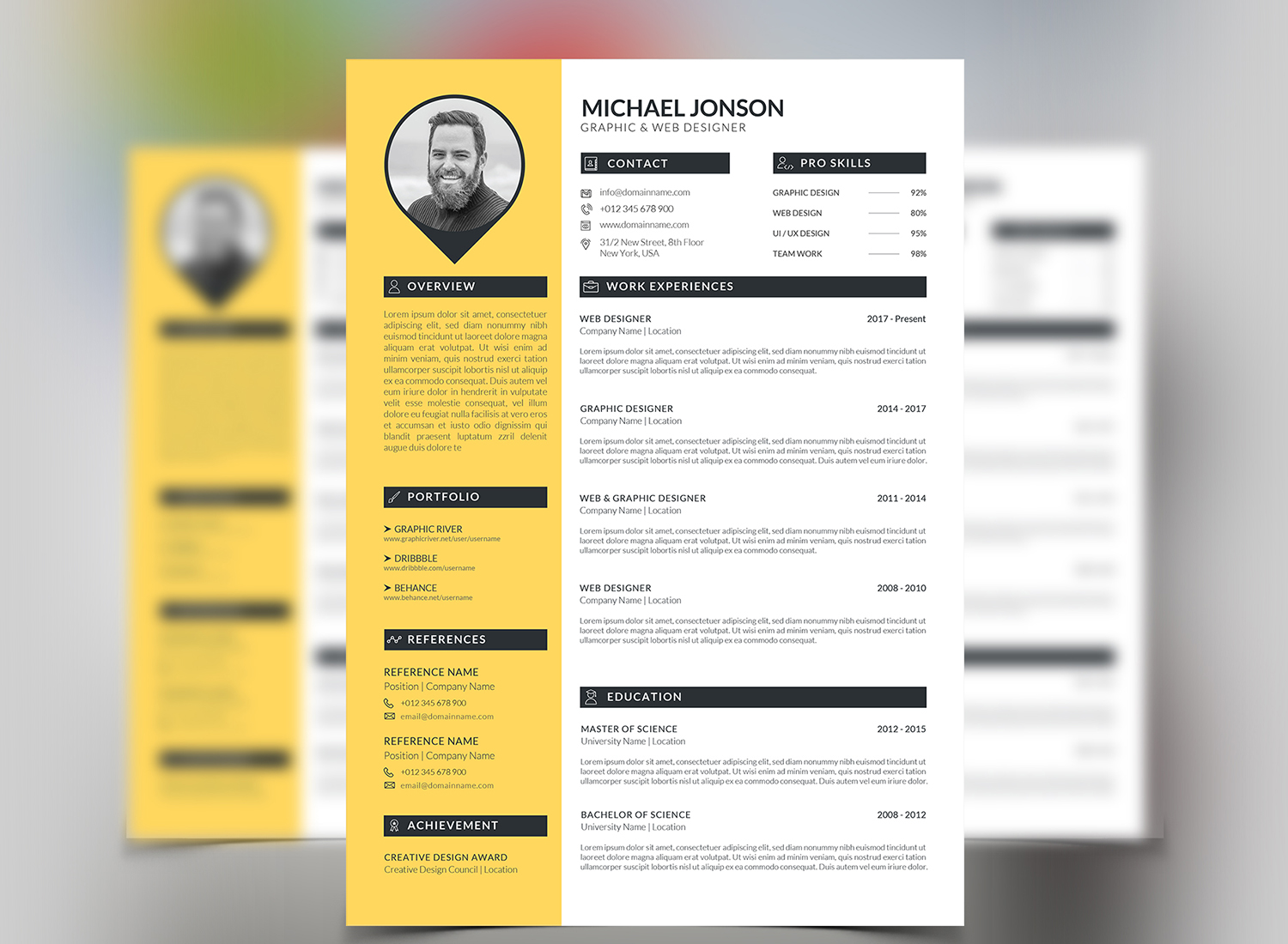 Download Резюме "Cover Letter Resume Template" / Cover Letter Resume Template - Резюме на тему графика resume clean creative a4 cv template design elegant indesign infographic minimalist modern portfolio professional set word