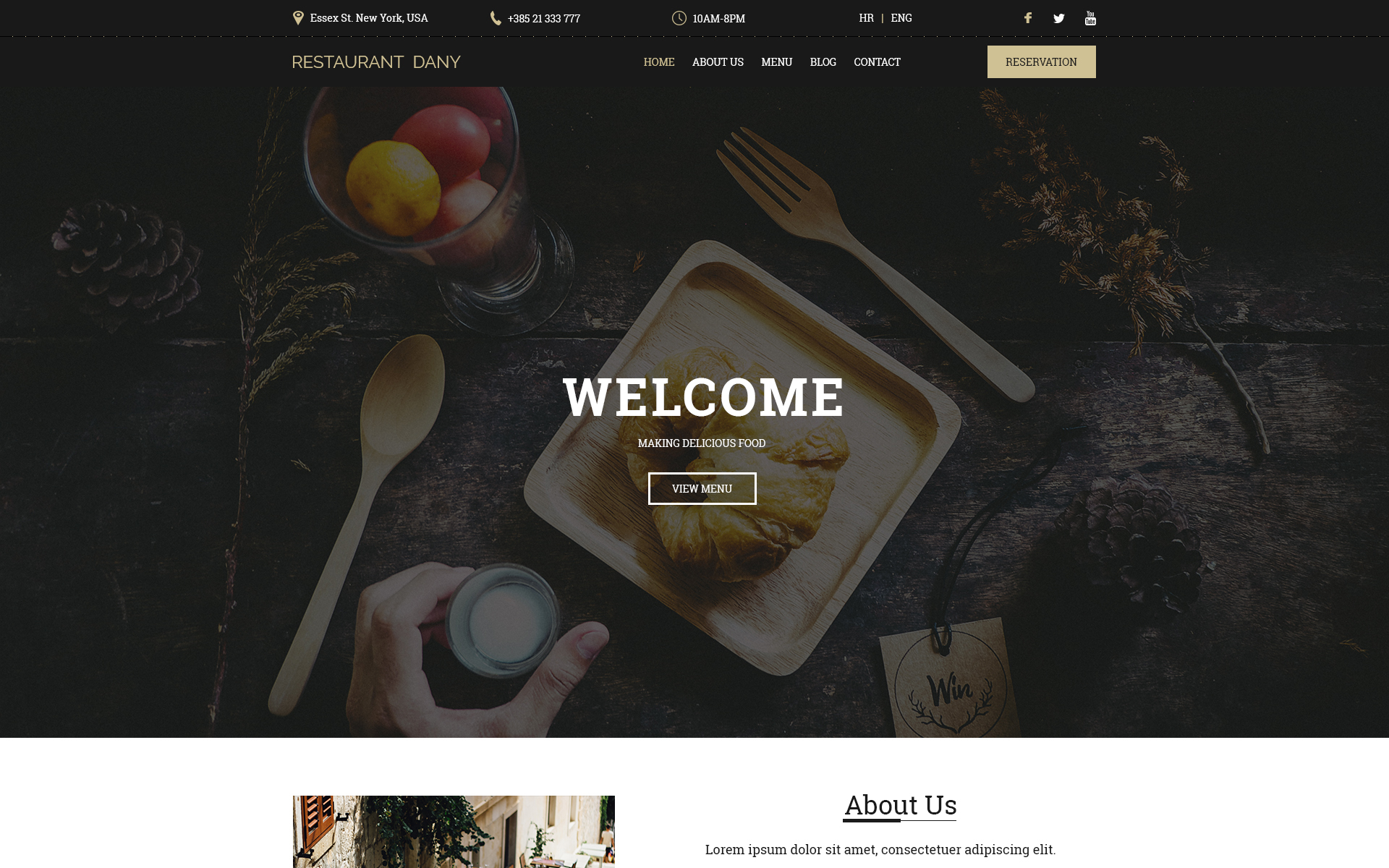 Restaurant Dany PSD Template