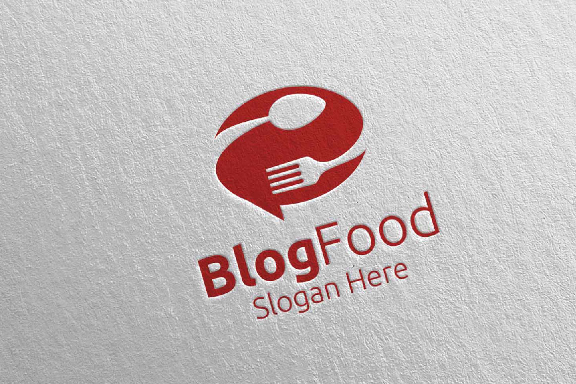 Download Шаблон логотипа "Blog Healthy Food for Restaurant or Cafe 10 Logo Template" / Blog Healthy Food for Restaurant or Cafe 10 Logo Template - Шаблон логотипа на тему графика food logo fork fresh cafe catering chef cooking restaurant knife diet eat eco green kitchen vegetarian spoon supplement nutrition blog