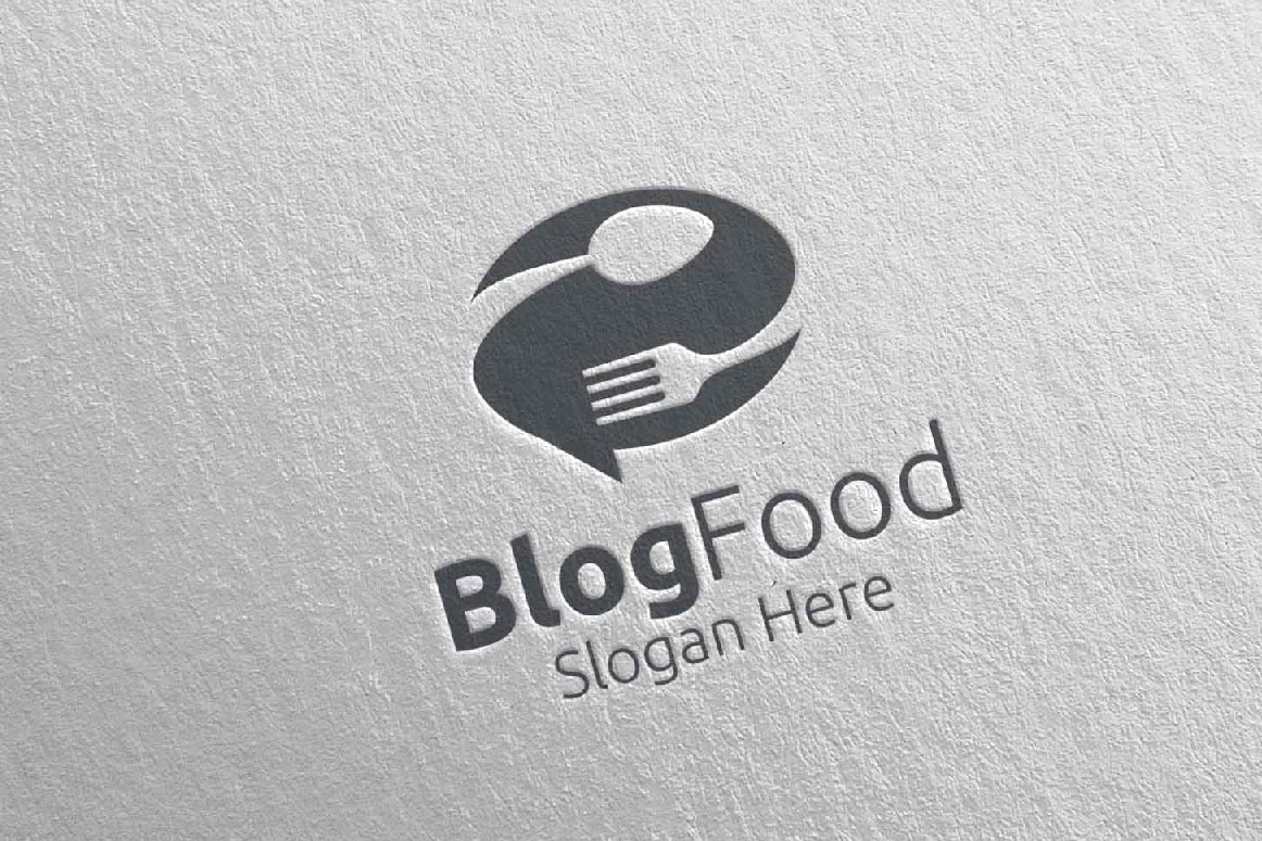 Download Шаблон логотипа "Blog Healthy Food for Restaurant or Cafe 10 Logo Template" / Blog Healthy Food for Restaurant or Cafe 10 Logo Template - Шаблон логотипа на тему графика food logo fork fresh cafe catering chef cooking restaurant knife diet eat eco green kitchen vegetarian spoon supplement nutrition blog