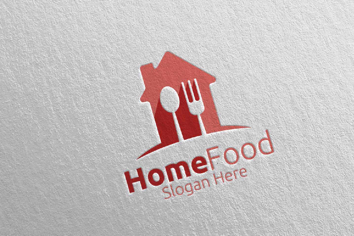 Download Шаблон логотипа "Home Food  for Restaurant or Cafe 28 Logo Template" / Home Food  for Restaurant or Cafe 28 Logo Template - Шаблон логотипа на тему графика food logo fork fresh cafe catering chef cooking restaurant knife diet eat green kitchen home vegetarian spoon supplement nutrition vegan