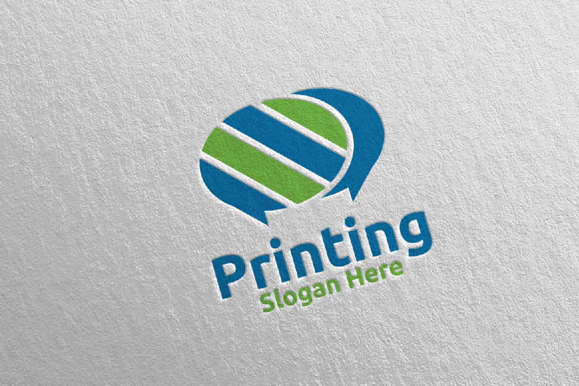 Download Шаблон логотипа "Chat Printing Company Design Logo Template" / Chat Printing Company Design Logo Template - Шаблон логотипа на тему графика chat,logo,printing,media,printer,retail,scan,toner,album,book,journal,paint,advertising,copy,newspaper,paper,cmyk,color,colorful,magazine