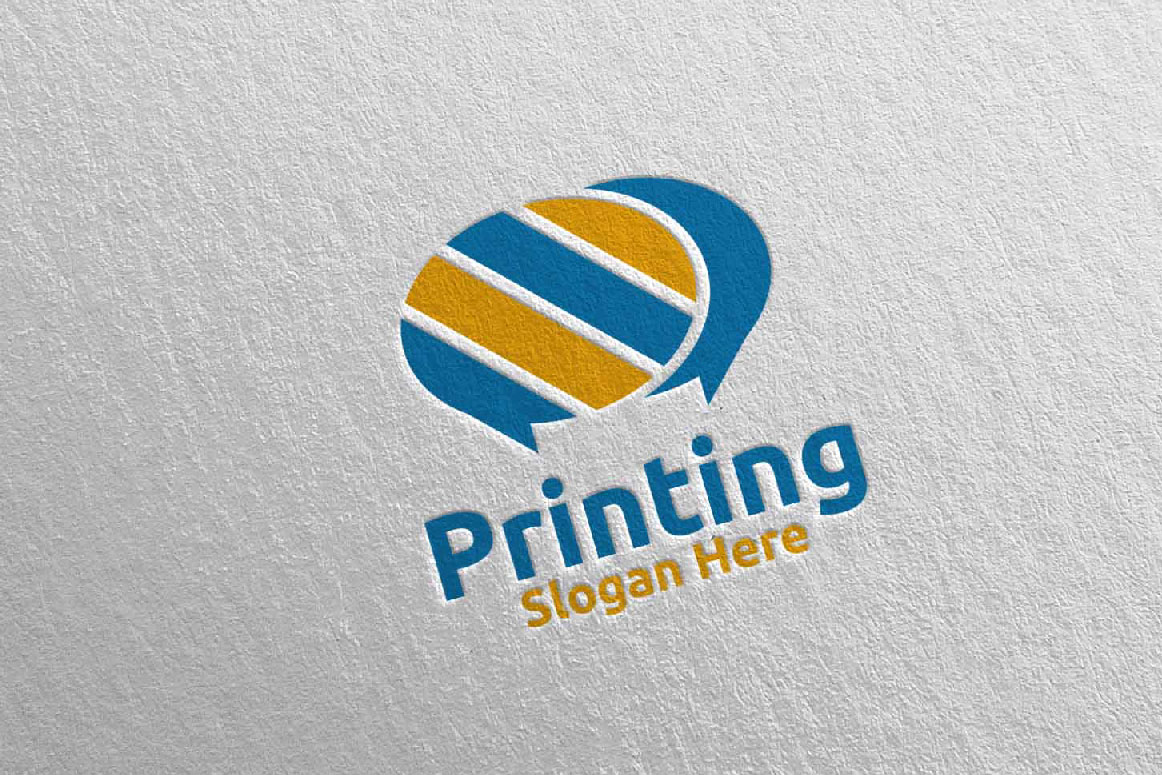 Download Шаблон логотипа "Chat Printing Company Design Logo Template" / Chat Printing Company Design Logo Template - Шаблон логотипа на тему графика chat,logo,printing,media,printer,retail,scan,toner,album,book,journal,paint,advertising,copy,newspaper,paper,cmyk,color,colorful,magazine