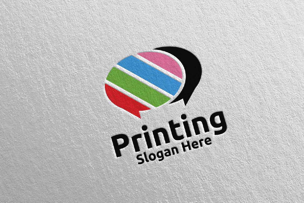 Download Шаблон логотипа "Chat Printing Company Design Logo Template" / Chat Printing Company Design Logo Template - Шаблон логотипа на тему графика chat,logo,printing,media,printer,retail,scan,toner,album,book,journal,paint,advertising,copy,newspaper,paper,cmyk,color,colorful,magazine