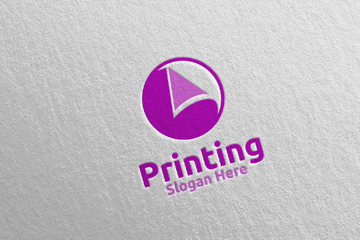 Download Шаблон логотипа "Paper Printing Company Design Logo Template" / Paper Printing Company Design Logo Template - Шаблон логотипа на тему графика logo,printing,media,printer,retail,scan,toner,album,book,journal,paint,advertising,copy,newspaper,paper,cmyk,color,colorful,magazine,icon