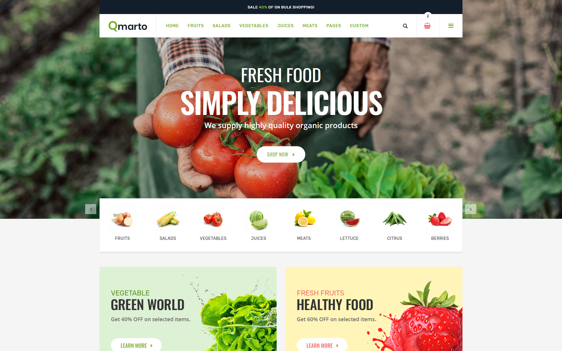 Organic Products Website Templates Free Download